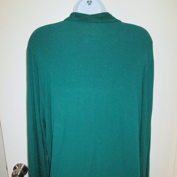 Jenni Notched-Collar Long-Sleeve Sleepshirt - Sleep Happens Green NWT XL - Picture 6 of 7